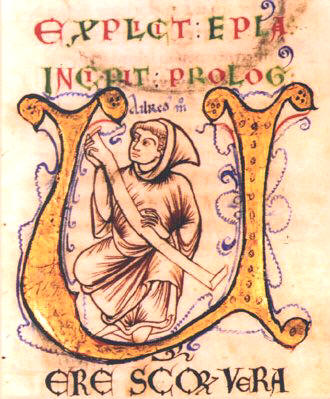 Posible retrato de Elredo de Rieval, obtenido de su manuscrito «De Speculo Caritatis»