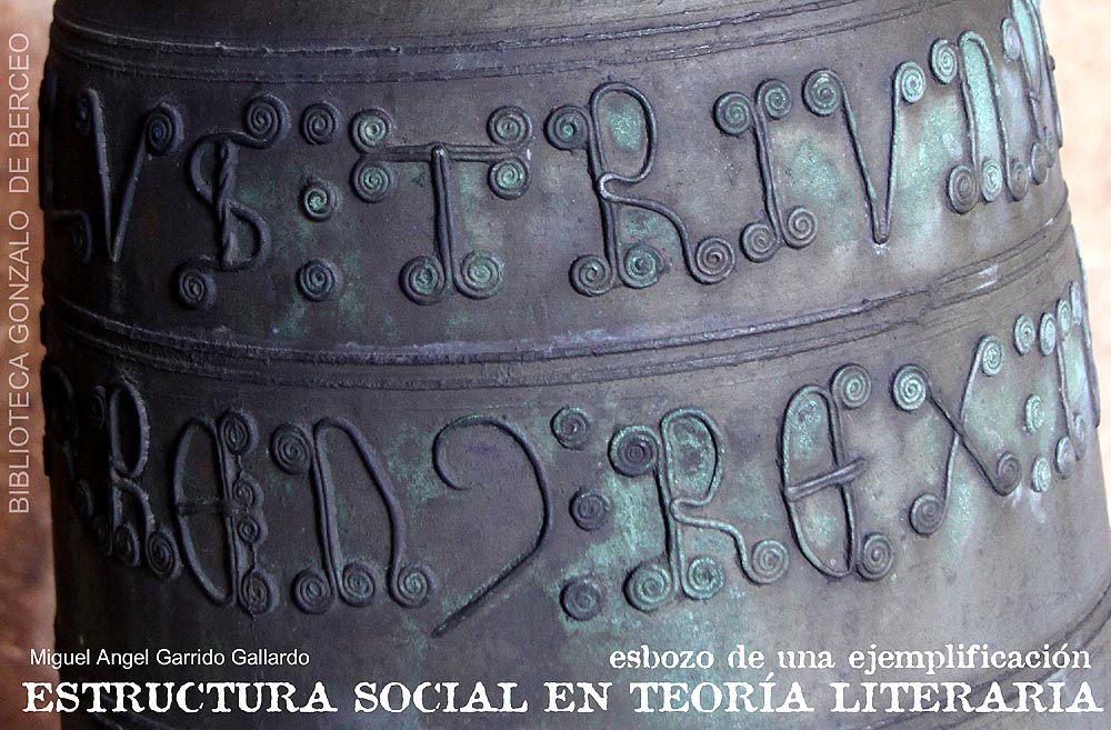 Detalle de campana del siglo XIV con caracteres góticos.Expuesta en el claustro de San Pedro en Soria.Hacer clic en la imagen de abajo para saber más sobre San Pedro de Soria.