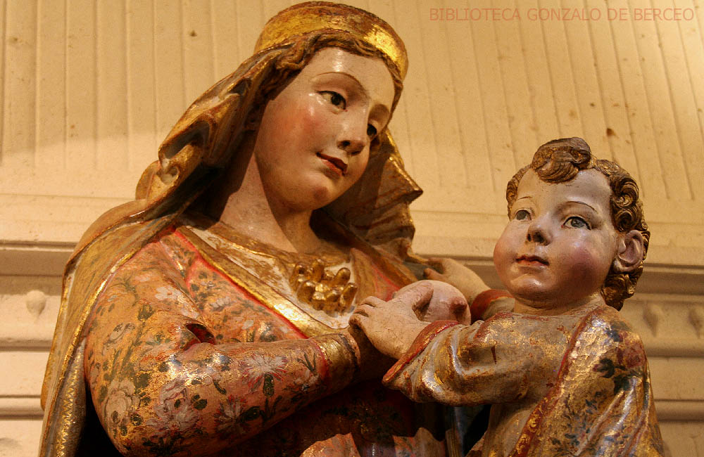 Maria amamantando (detalle). Museo de la catedral de Burgos